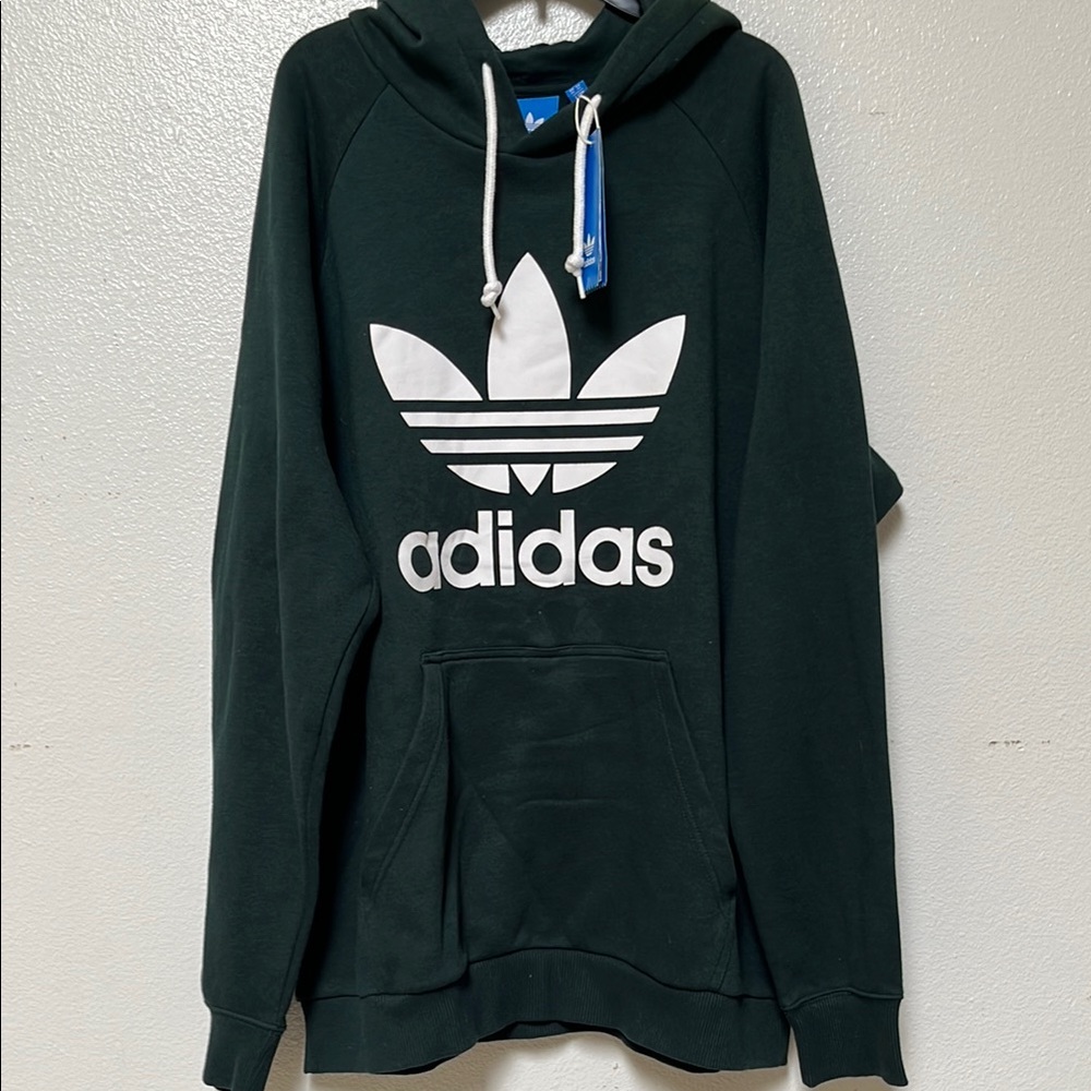 Adidas Green Sweatshirt Hoodie Classic Pullover